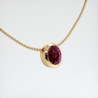 1.52 Ct. Bi Color Sapphire Pendant, 18K Yellow Gold 2