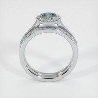 0.64 Ct. Sapphire Ring, 14K White Gold 2