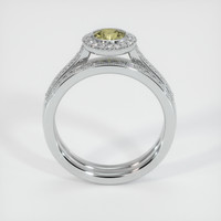 0.78 Ct. Sapphire Ring, 14K White Gold 3