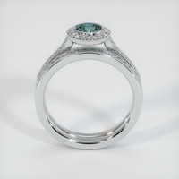 0.65 Ct. Sapphire Ring, 18K White Gold 3