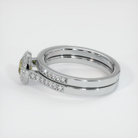 0.78 Ct. Sapphire Ring, 18K White Gold 4