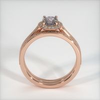 0.88 Ct. Grey Sapphire Ring, 14K Rose Gold 3