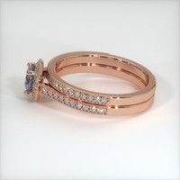 0.88 Ct. Sapphire Ring, 18K Rose Gold 4
