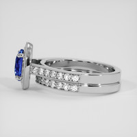 1.97 Ct. Blue Sapphire Ring, 14K White Gold 4