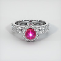 1.69 Ct. Ruby Ring, 14K White Gold 1