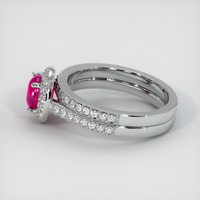 1.69 Ct. Ruby Ring, 14K White Gold 4