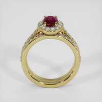 0.89 Ct. Ruby Ring, 14K Yellow Gold 3