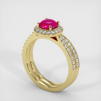 1.69 Ct. Ruby Ring, 14K Yellow Gold 2