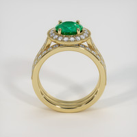 1.29 Ct. Emerald Ring, 18K Yellow Gold 3
