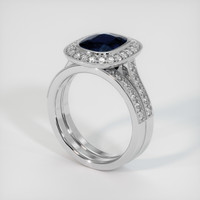 2.12 Ct. Sapphire Ring, Platinum 950 2