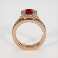 1.55 Ct. Ruby Ring, 18K Rose Gold 3