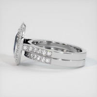 2.12 Ct. Blue Sapphire Ring, 14K White Gold 4