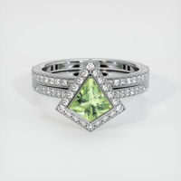 0.86 Ct. Sapphire Ring, 14K White Gold 1