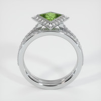 0.86 Ct. Sapphire Ring, 14K White Gold 3