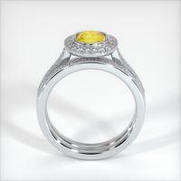 0.90 Ct. Sapphire Ring, 14K White Gold 3