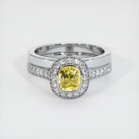 1.24 Ct. Sapphire Ring, 14K White Gold 1