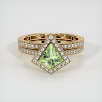 0.86 Ct. Sapphire Ring, 14K Yellow Gold 1