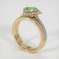 0.86 Ct. Sapphire Ring, 18K Yellow Gold 2