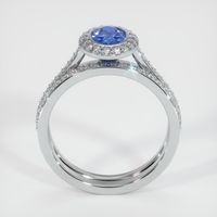 0.79 Ct. Sapphire Ring, 14K White Gold 3