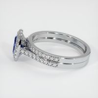 0.79 Ct. Sapphire Ring, 14K White Gold 4