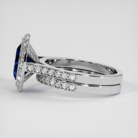 2.61 Ct. Sapphire Ring, 18K White Gold 4