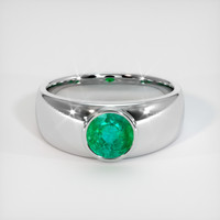 0.83 Ct. Emerald Ring, Platinum 950 1