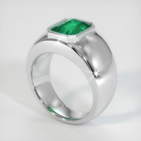 1.89 Ct. Emerald   Ring, Platinum 950 2