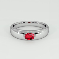 0.50 Ct. Ruby Ring, Platinum 950 1