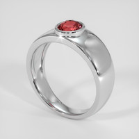 2.01 Ct. Padparadscha Sapphire Ring, Platinum 950 2