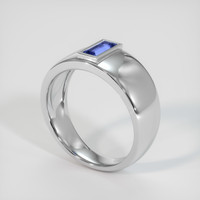 0.58 Ct. Blue Sapphire Ring, Platinum 950 2