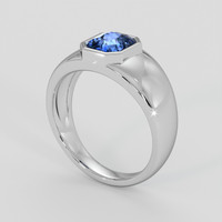 1.29 Ct. Blue Sapphire Ring, Platinum 950 2