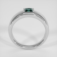 0.46 Ct. Bluish Green Sapphire Ring, Platinum 950 3