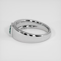 0.46 Ct. Bluish Green Sapphire Ring, Platinum 950 4