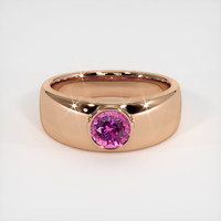 1.67 Ct. Pink Sapphire Ring, 14K Rose Gold 1
