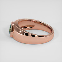 1.09 Ct. Greenish Blue Sapphire Ring, 14K Rose Gold 4