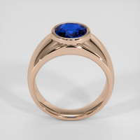 2.51 Ct. Blue Sapphire Ring, 14K Rose Gold 3