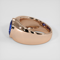 2.51 Ct. Blue Sapphire Ring, 18K Rose Gold 4