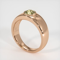 0.83 Ct. Sapphire Ring, 18K Rose Gold 2