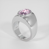 5.41 Ct. Pinkish Purple Kunzite Ring, Silver 2
