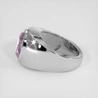 5.41 Ct. Pinkish Purple Kunzite Ring, Silver 4