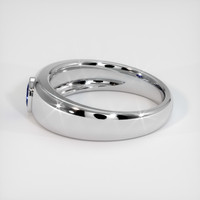 0.54 Ct. Blue Sapphire Ring, 10K White Gold 4