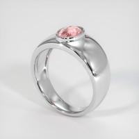 1.12 Ct. Padparadscha Sapphire Ring, 10K White Gold 2