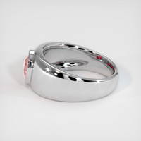 1.12 Ct. Padparadscha Sapphire Ring, 10K White Gold 4