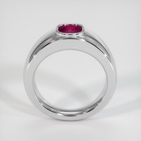 1.03 Ct. Pinkish Red Ruby Ring, 10K White Gold 3