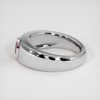 1.03 Ct. Pinkish Red Ruby Ring, 10K White Gold 4