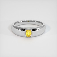 0.48 Ct. Yellow Sapphire Ring, 10K White Gold 1