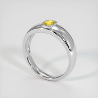 0.48 Ct. Yellow Sapphire Ring, 10K White Gold 2