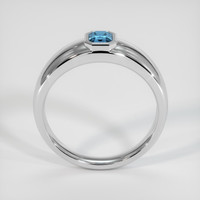 0.49 Ct. Blue Sapphire Ring, 10K White Gold 3