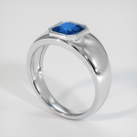 1.29 Ct. Blue Sapphire Ring, 10K White Gold 2