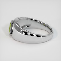 0.78 Ct. Greenish Yellow Sapphire Ring, 10K White Gold 4